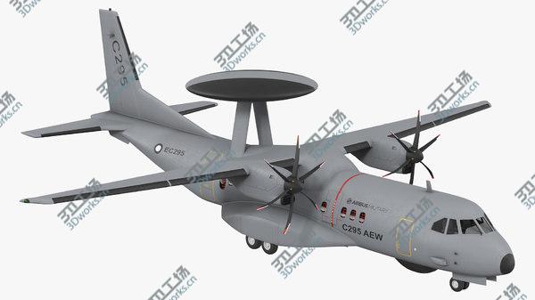 images/goods_img/20210312/3D Airbus Military C295 AEW&C Turboprop Aircraft Rigged model/1.jpg
